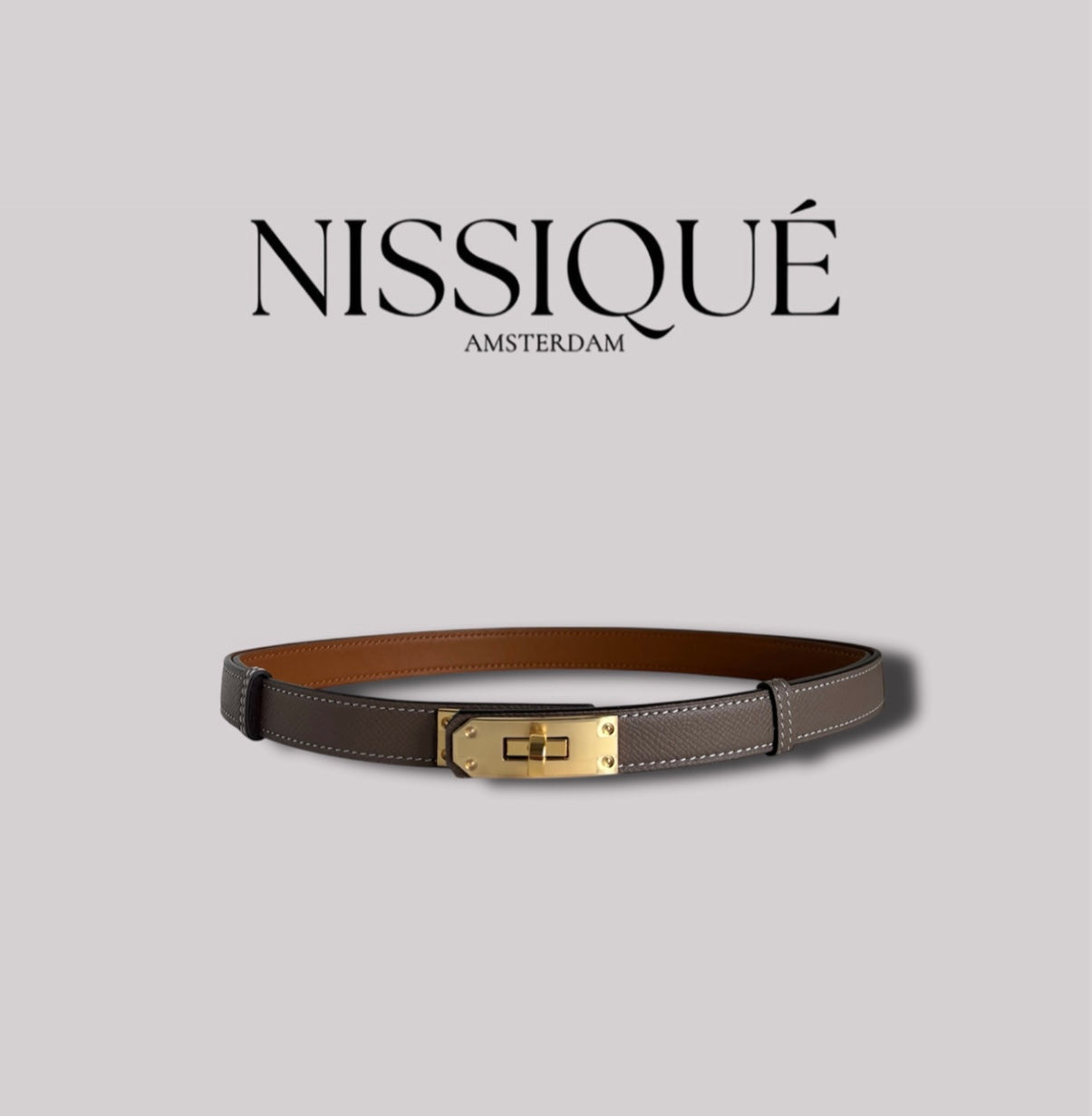Belt - Taupe Gold
