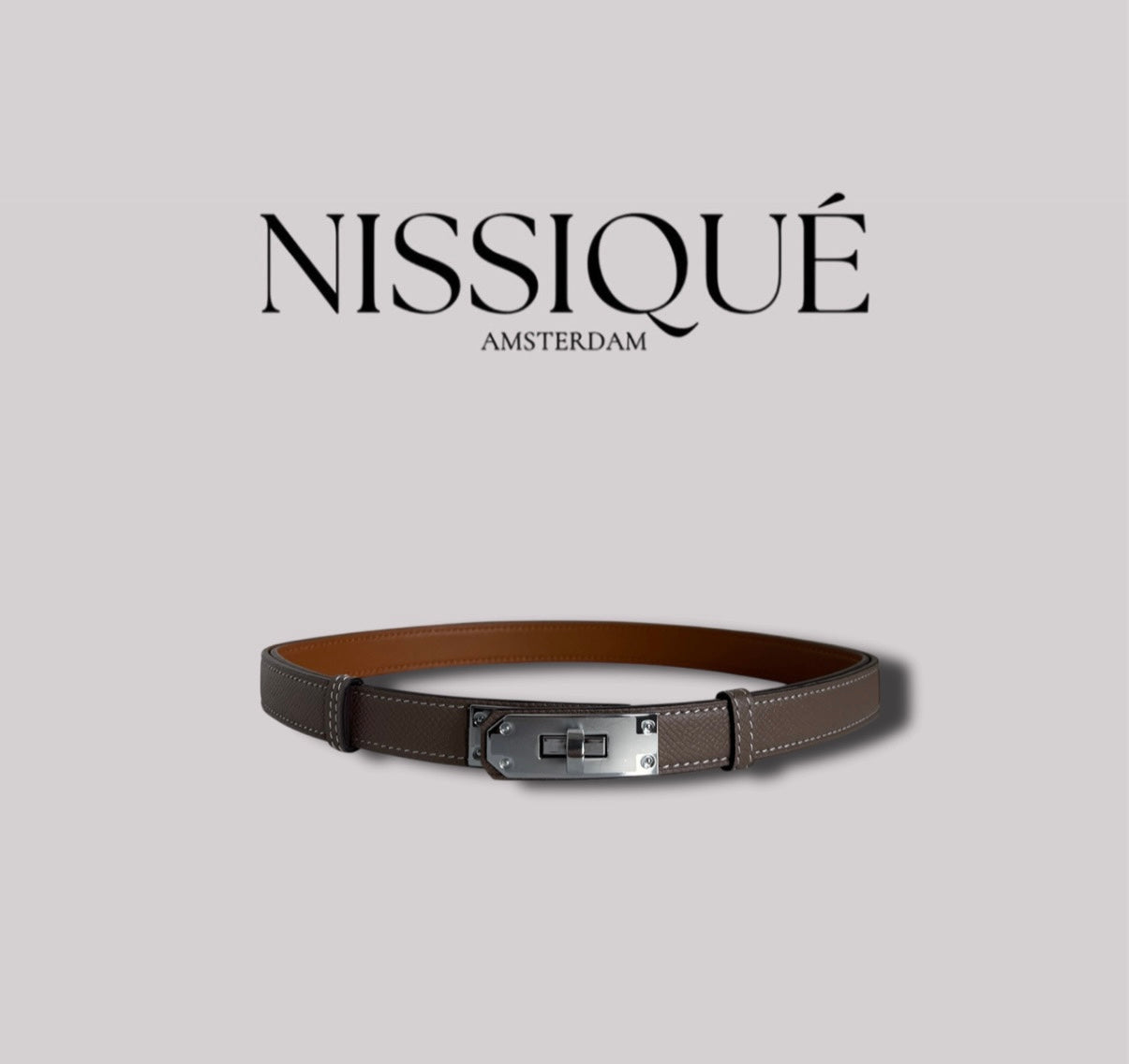 Belt - Taupe Zilver
