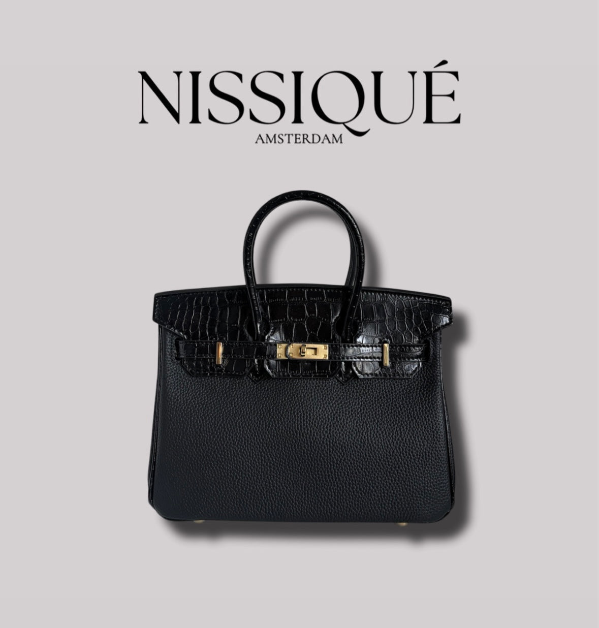 Belle It Black Croco