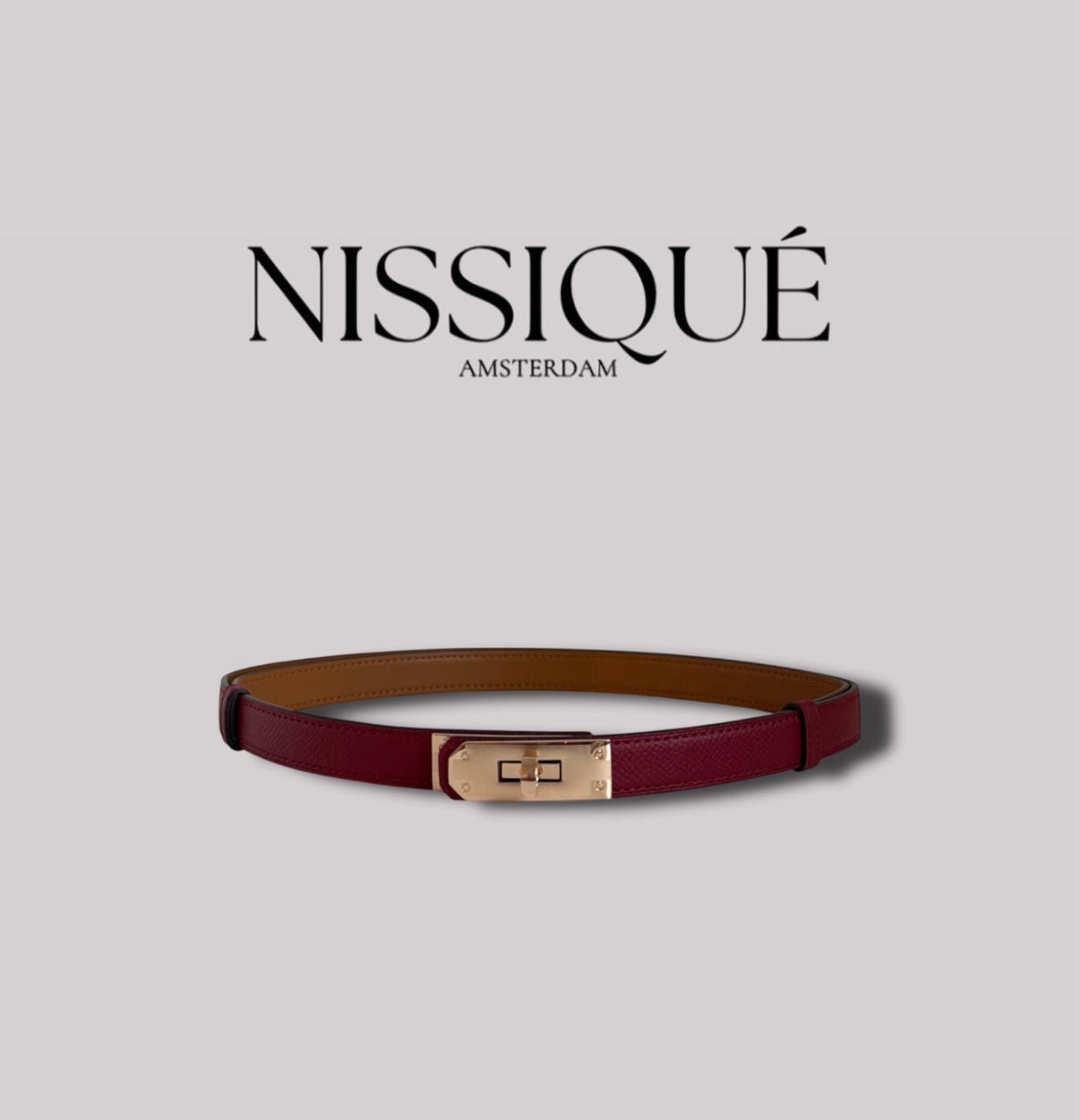 Belt - Burgundy Gold
